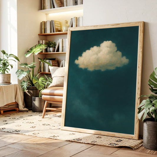 Lonely Cloud in Emerald Silence