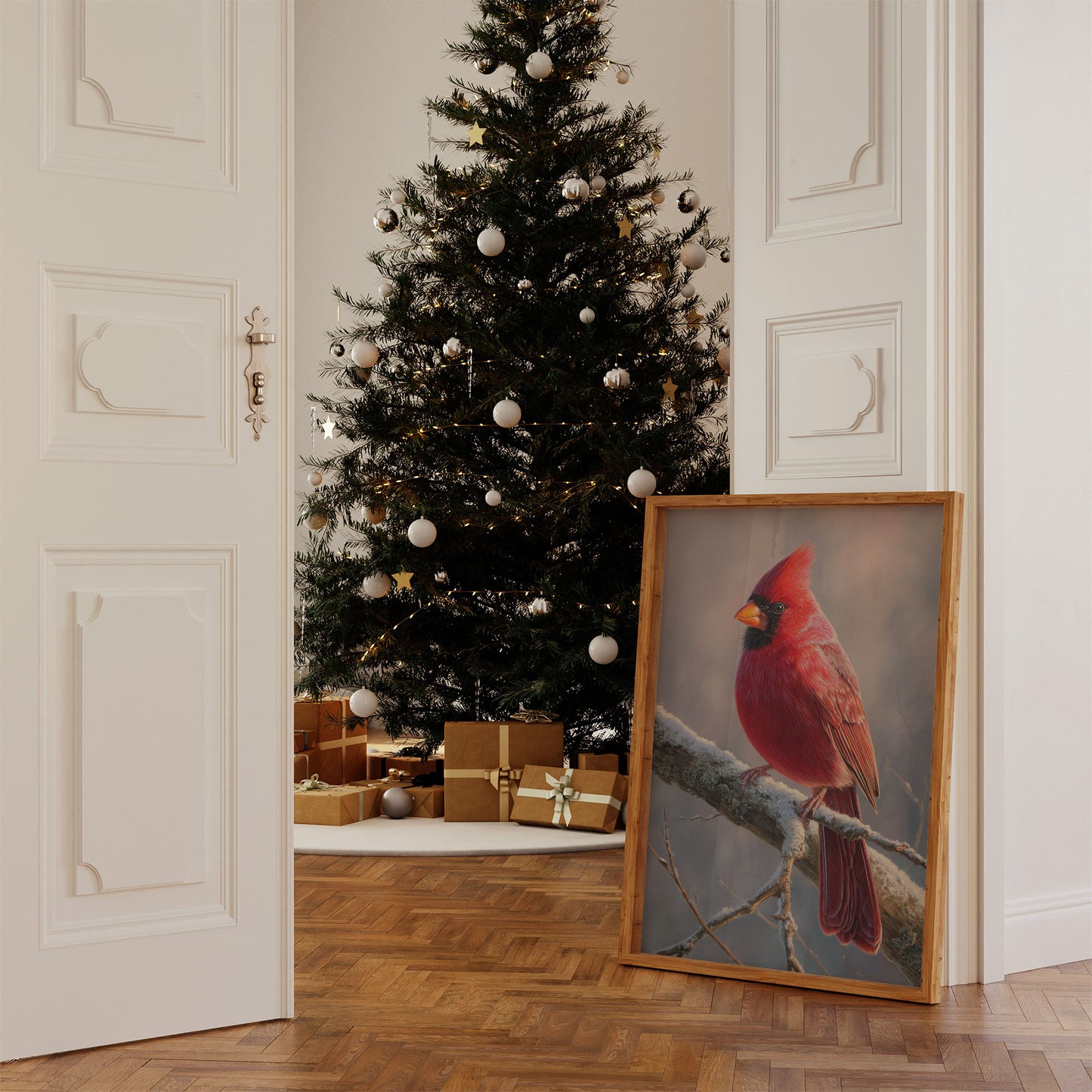 Winter's Scarlet Gift Brings Joy