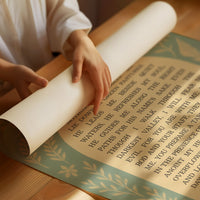Psalm 23 Scripture with Doves and Florals