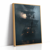 Shipshape It Is Not, print in a natural wood frame