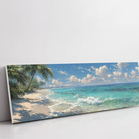 Waves Along a Sunlit Shore