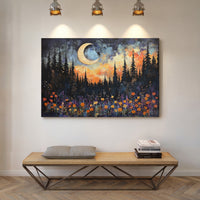 Moonlit Meadow Catches Fire Above