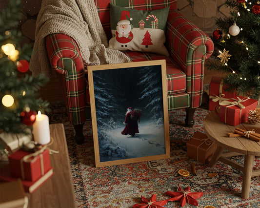 Santa Took the Quiet Path Through the Pines