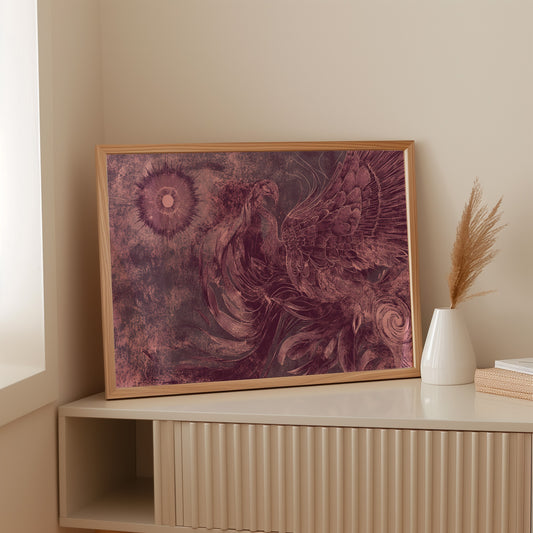 Phoenix Rising In Rose Gold