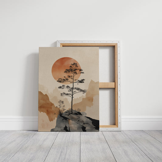 Lone Pine Greets The Copper Sun