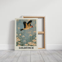 Goldfinch Over Daisy Fields