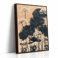 Palm Fans in Peach Light