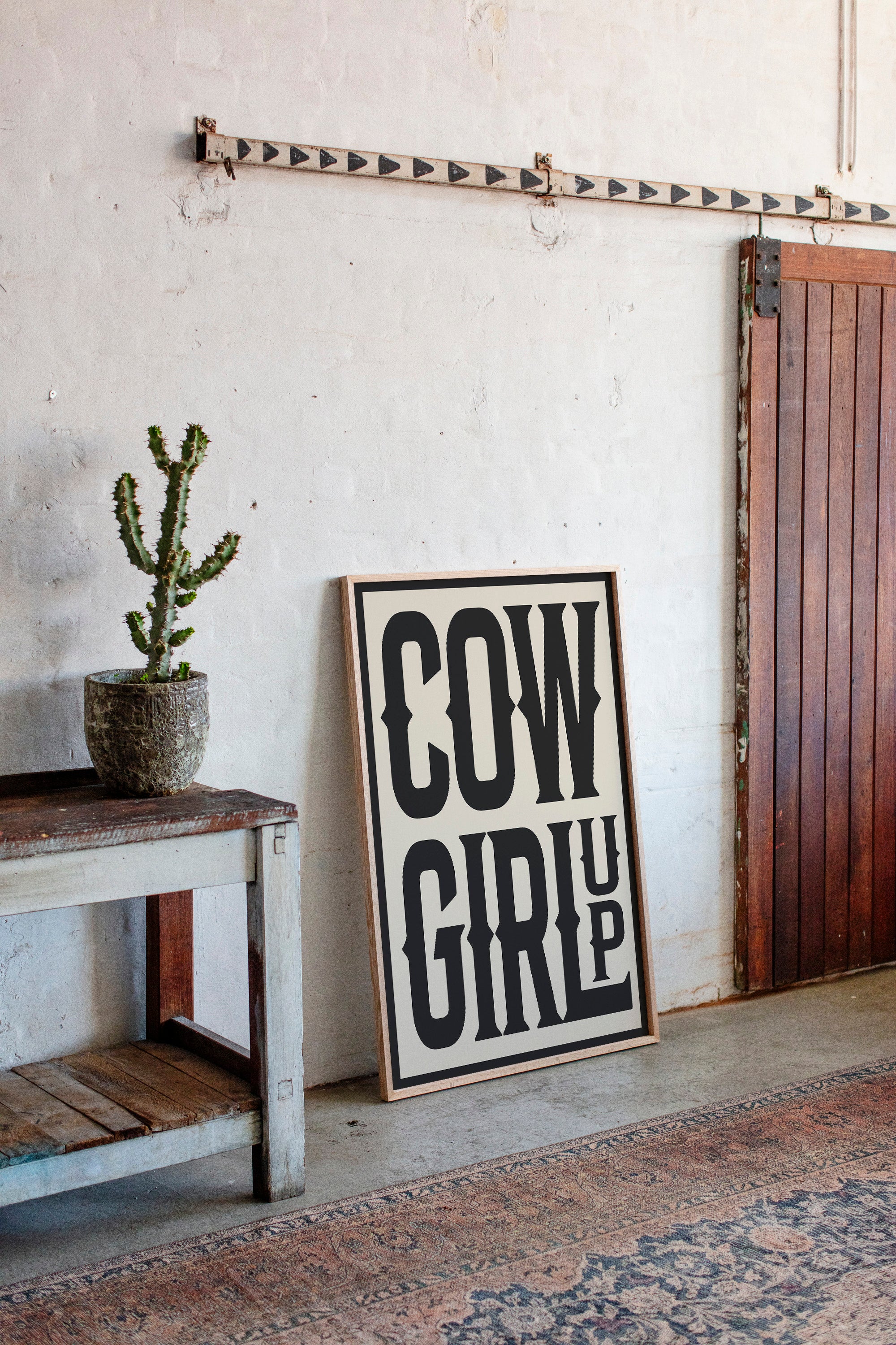 Cowgirl Up Bold Western Spirit Art