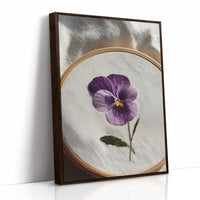 A Pansy Stitched with Care