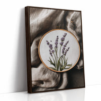Lavender Stitched on Quiet Cloth
