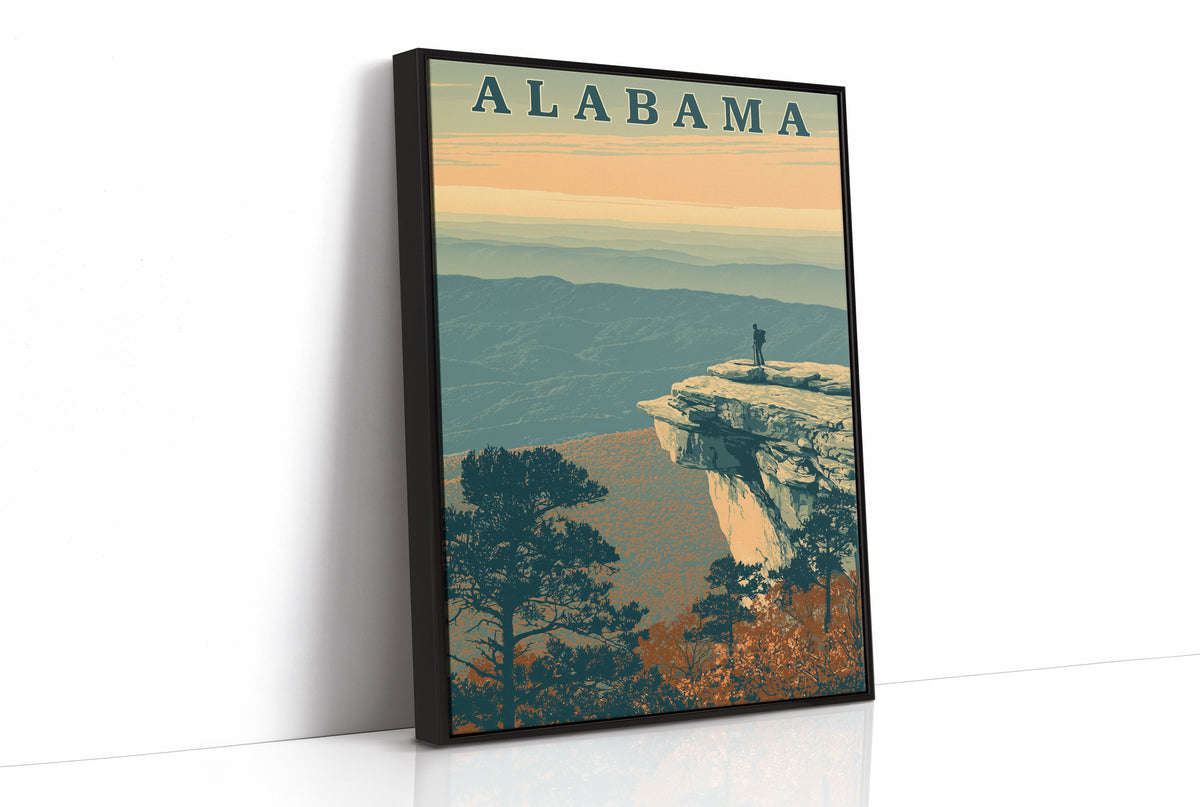 Overlook Hiker at Dusk