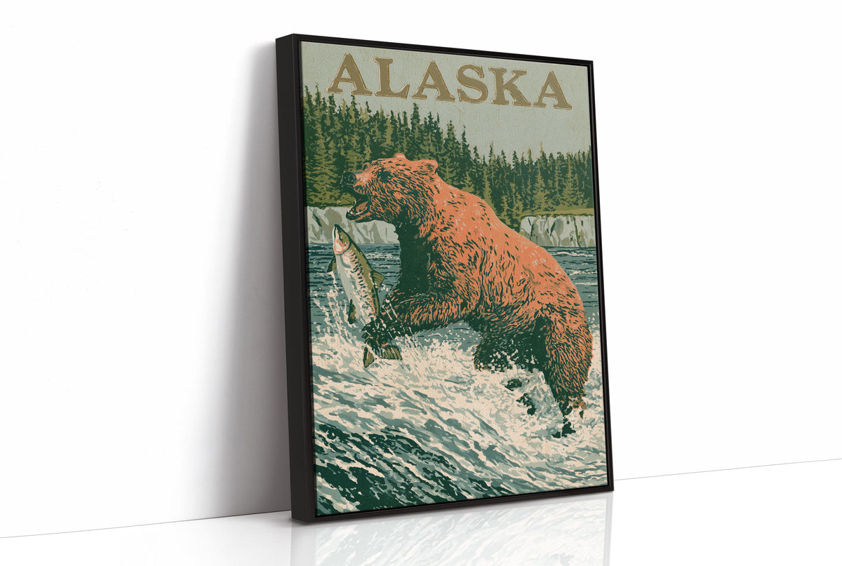 Grizzly Salmon Run Alaska