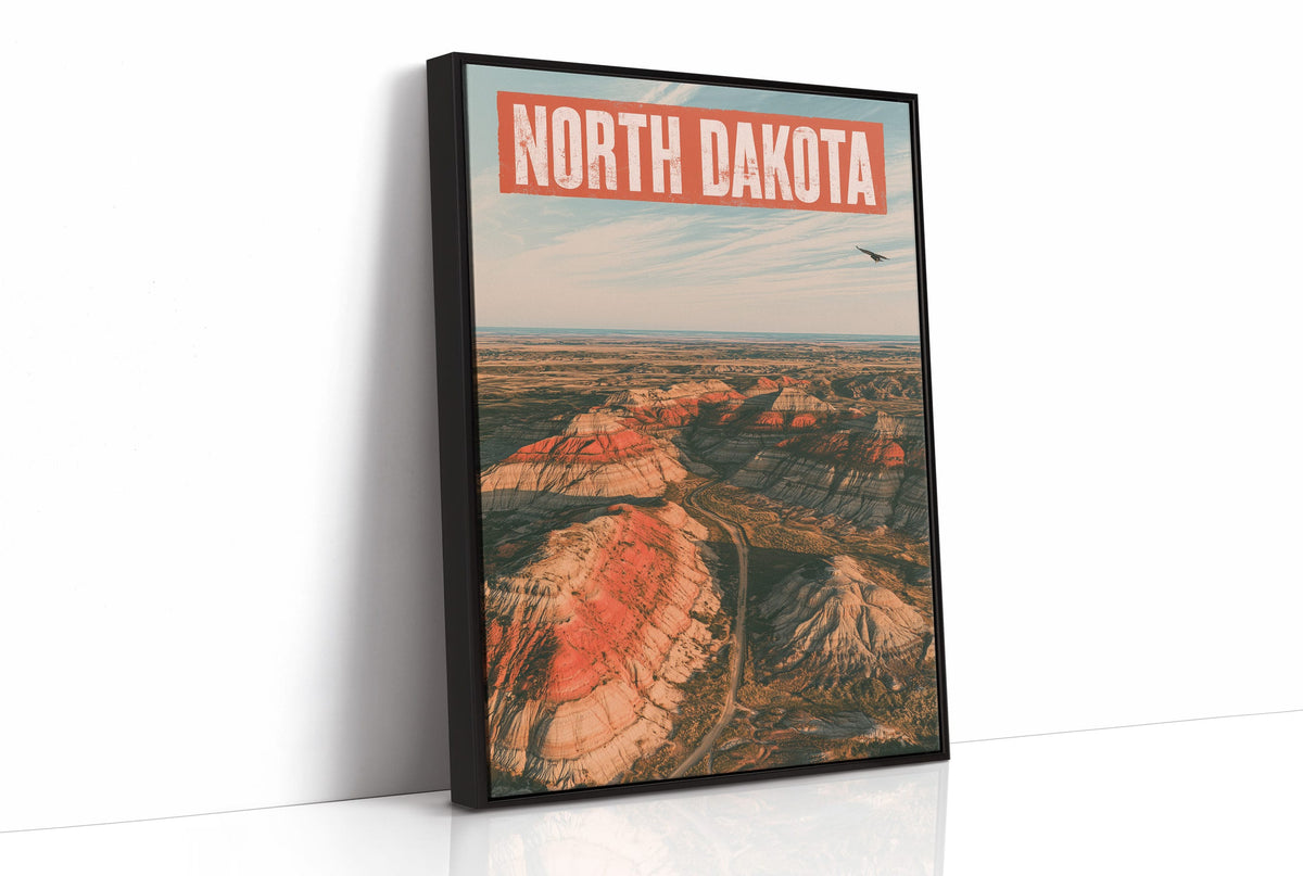 North Dakota Badlands Aerial