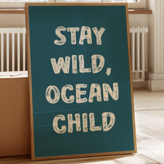 Ocean Letters Carved In Morning