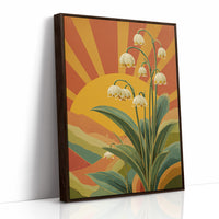 Snowdrops Against a Burning Sky