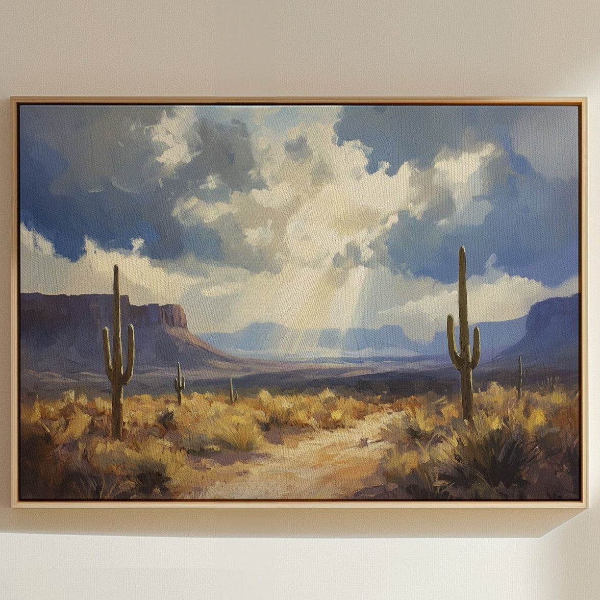 Desert Light Breaks Canyon Walls