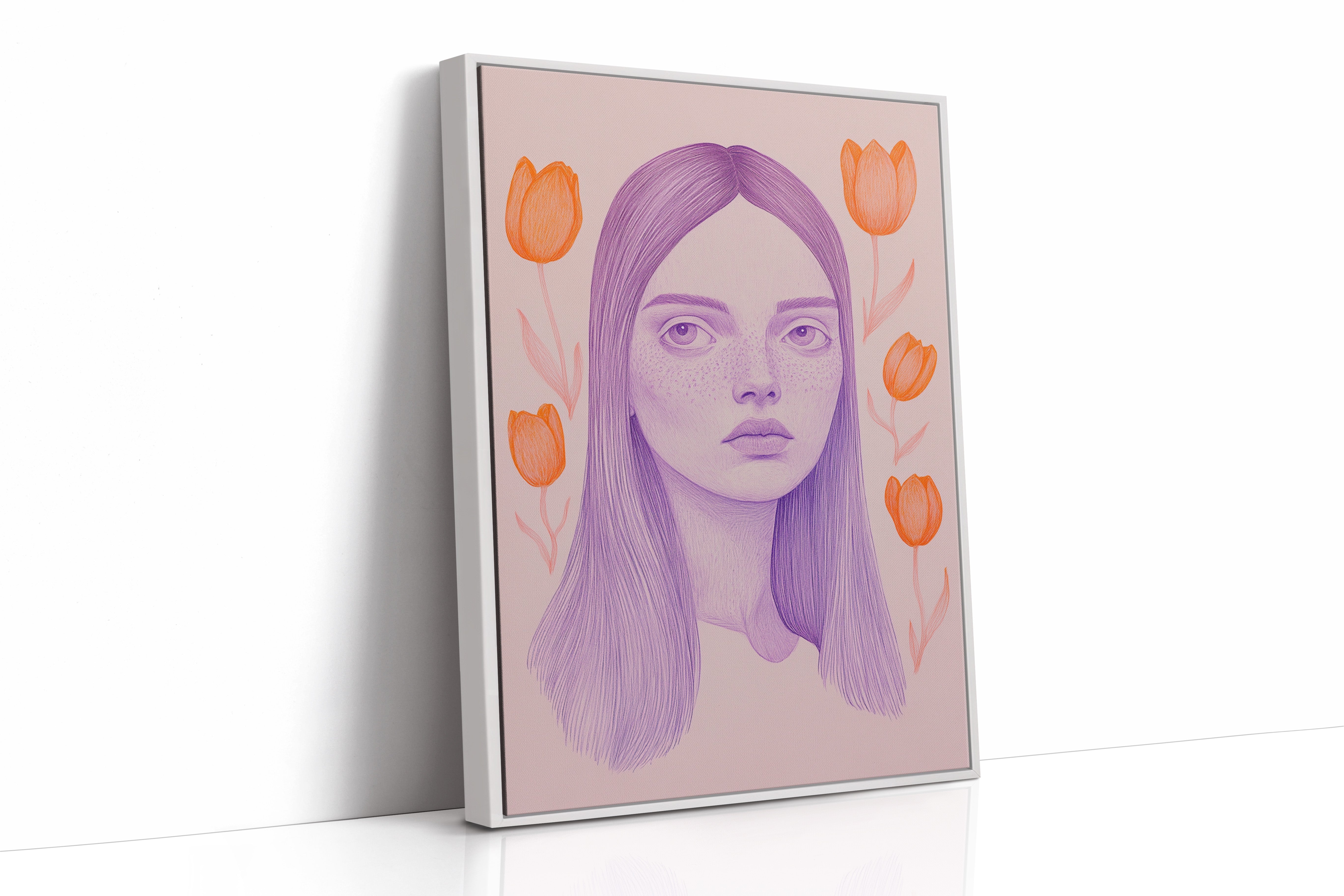 Tulips Dance Through Lavender Dreams