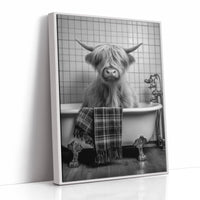 Highland Cow Takes A Luxurious Bath