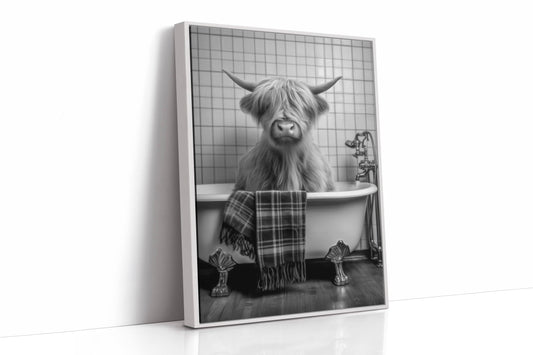 Highland Cow Takes A Luxurious Bath