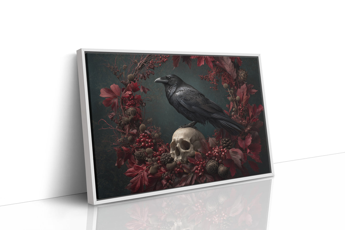 Raven's Crimson Autumn Vigil