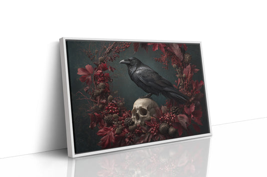 Raven's Crimson Autumn Vigil