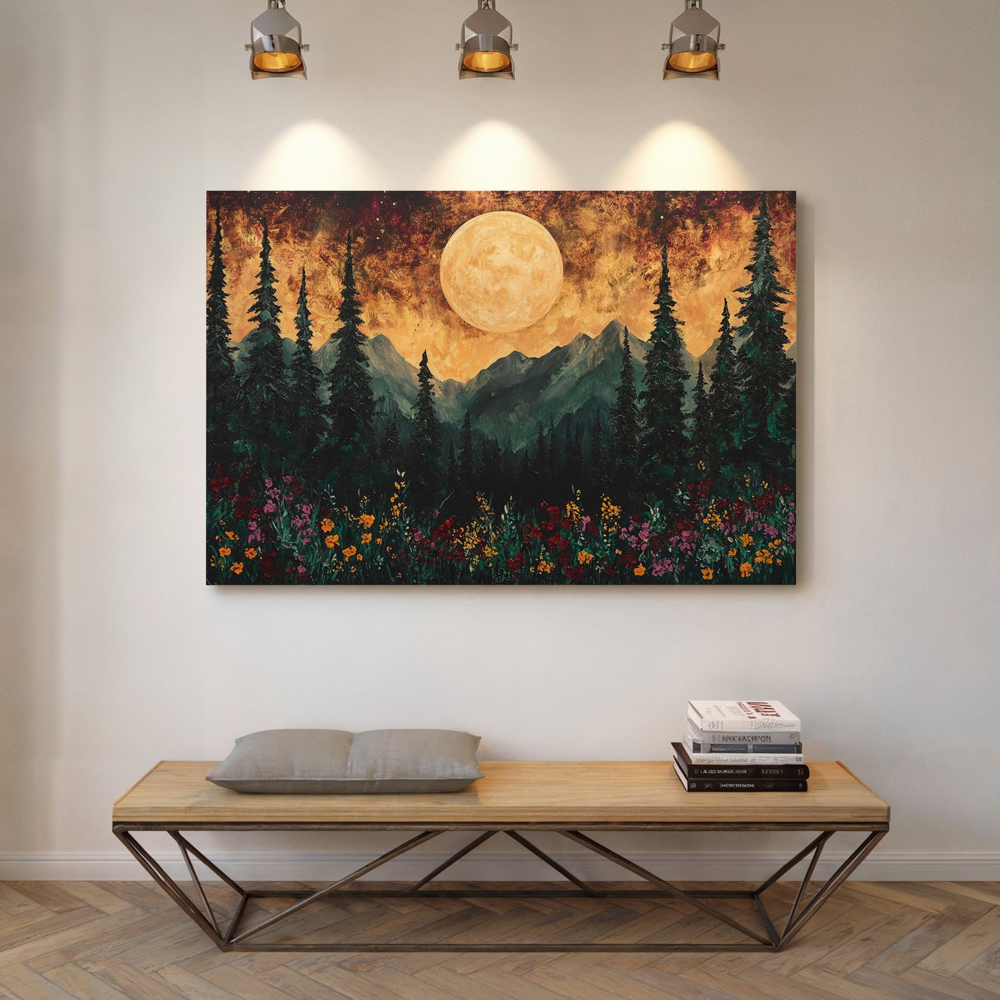 Alpine Meadows Catch Moonlight's Gold