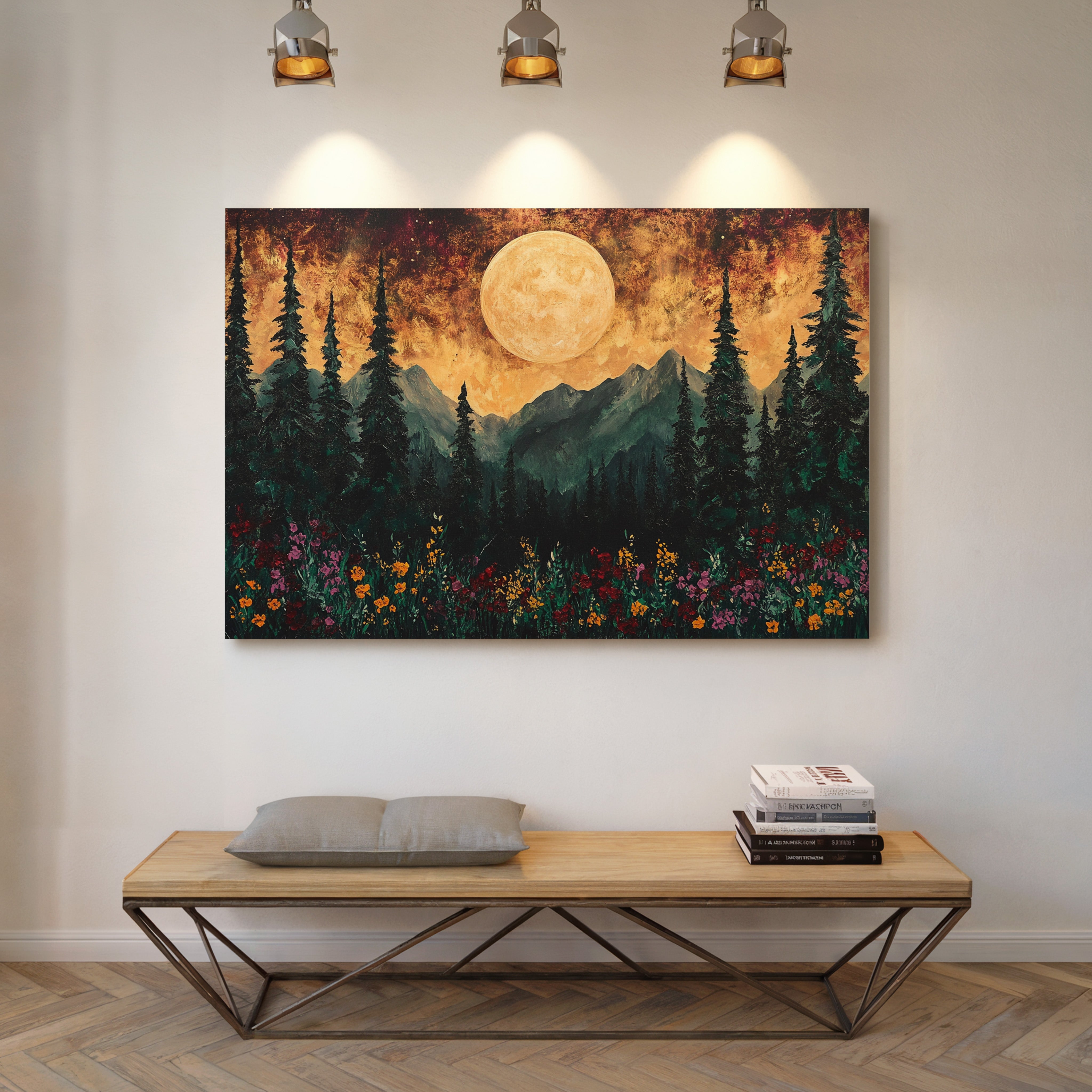 Alpine Meadows Catch Moonlight's Gold