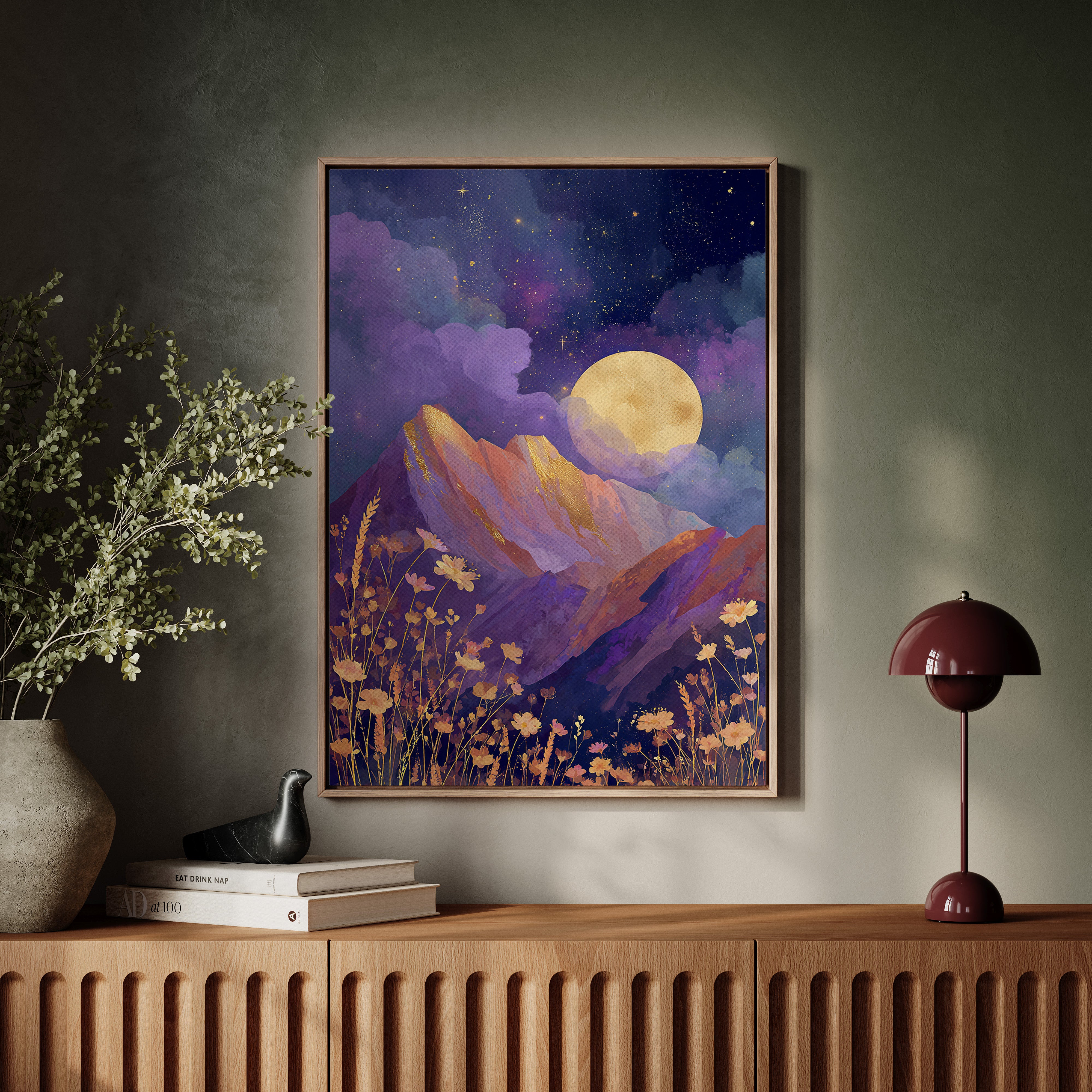 Moonlit Serenade of Wildflowers