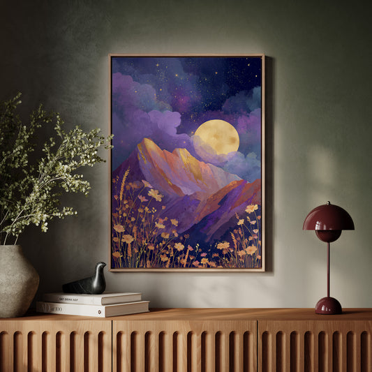 Moonlit Serenade of Wildflowers