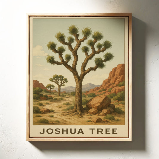 Joshua Tree Desert Landscape Art Print
