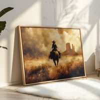 Cowgirl Ride Into the Golden West