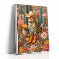 Desert Leopard Wears Cowboy Dreams