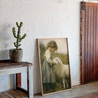 Little Shepherdess and Her Lamb