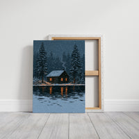 Snow Falling On The Cabin