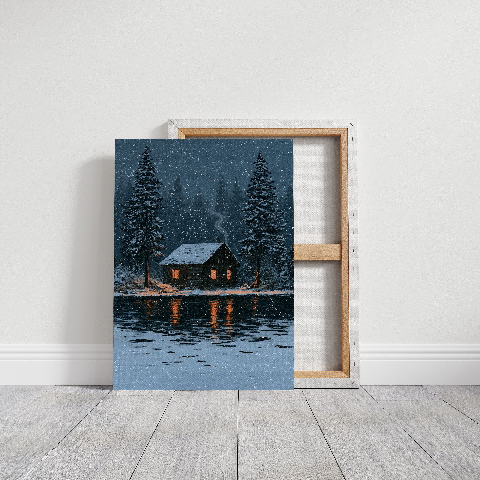 Snow Falling On The Cabin