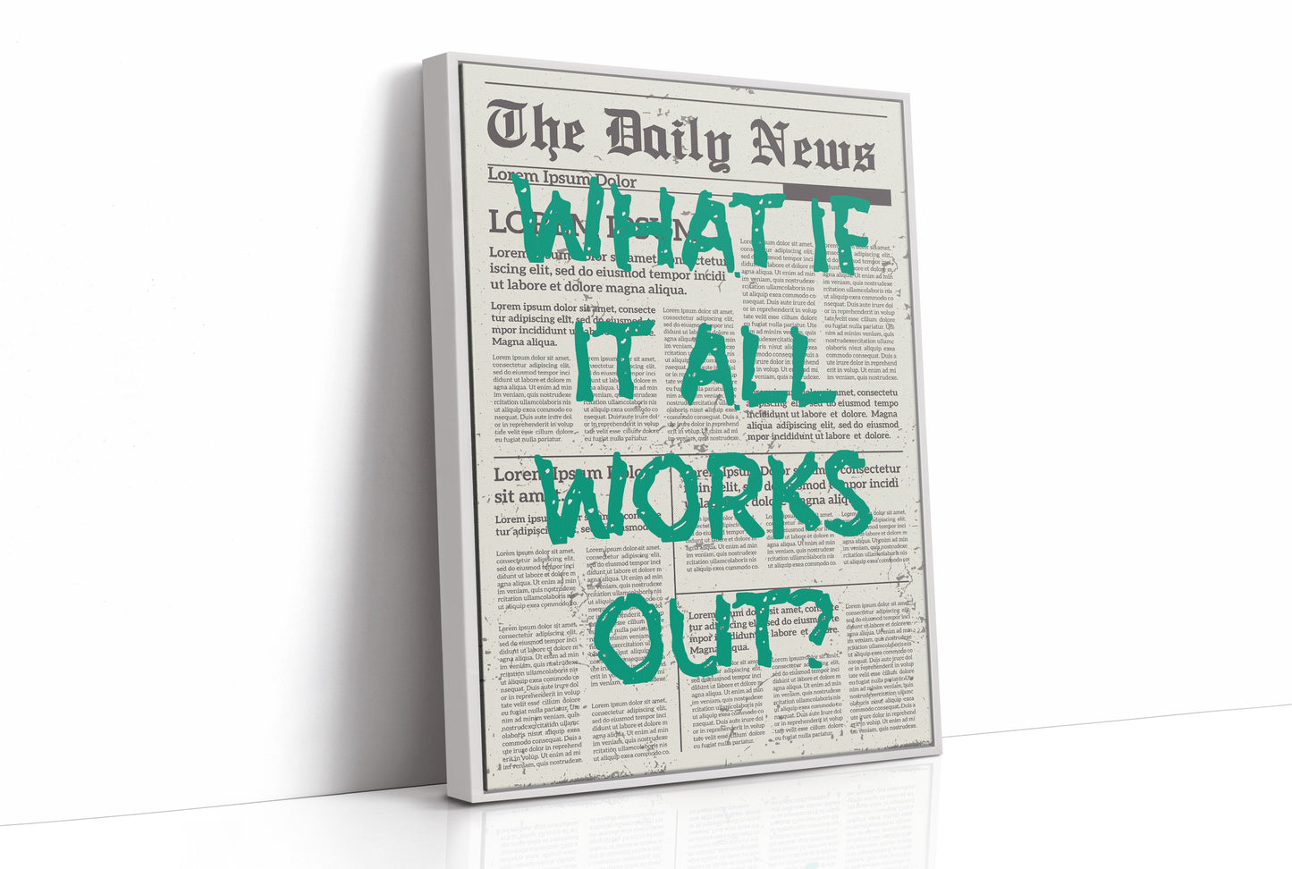 What If It All Works Out? Emerald Newsprint Edition