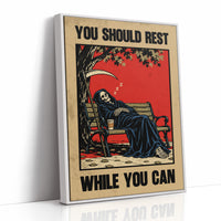 You Should Rest While You Can, Grim Reaper Wall Art