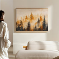 Evergreens Dance In Golden Light