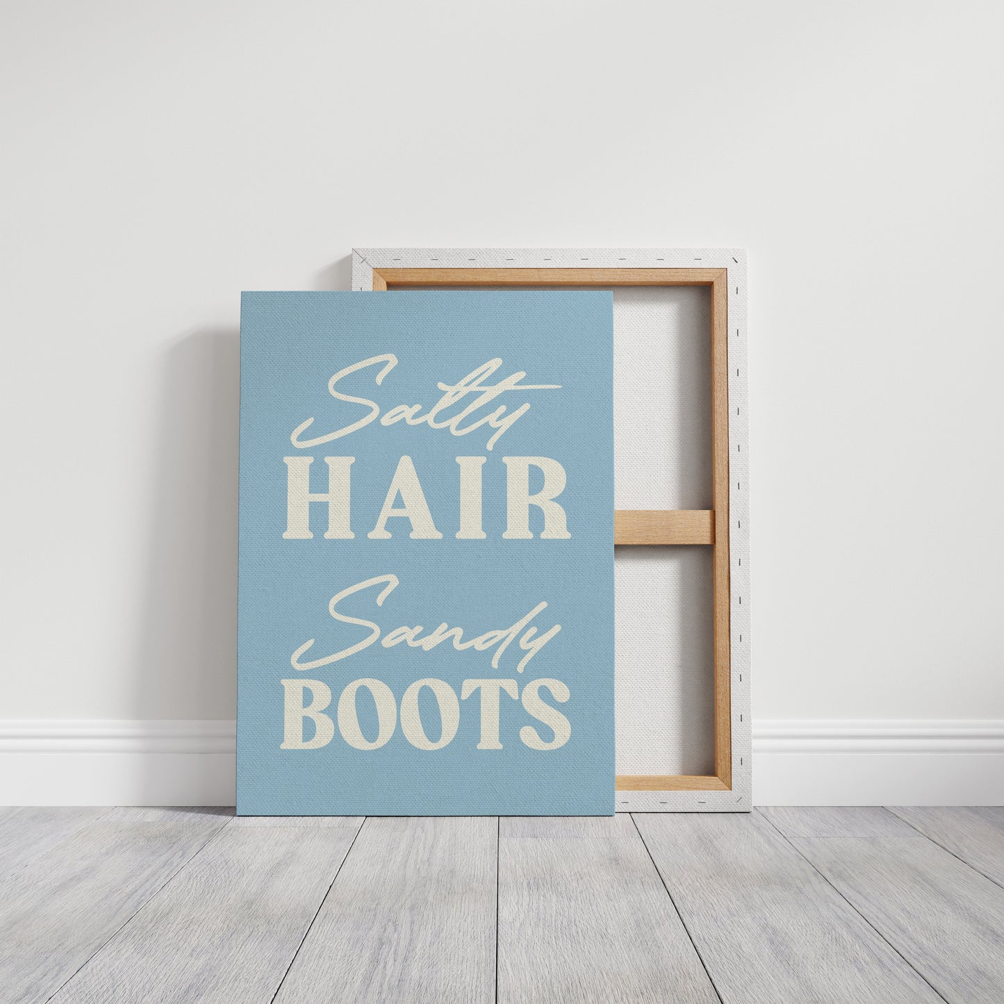 Coastal Words Against Sky Blue