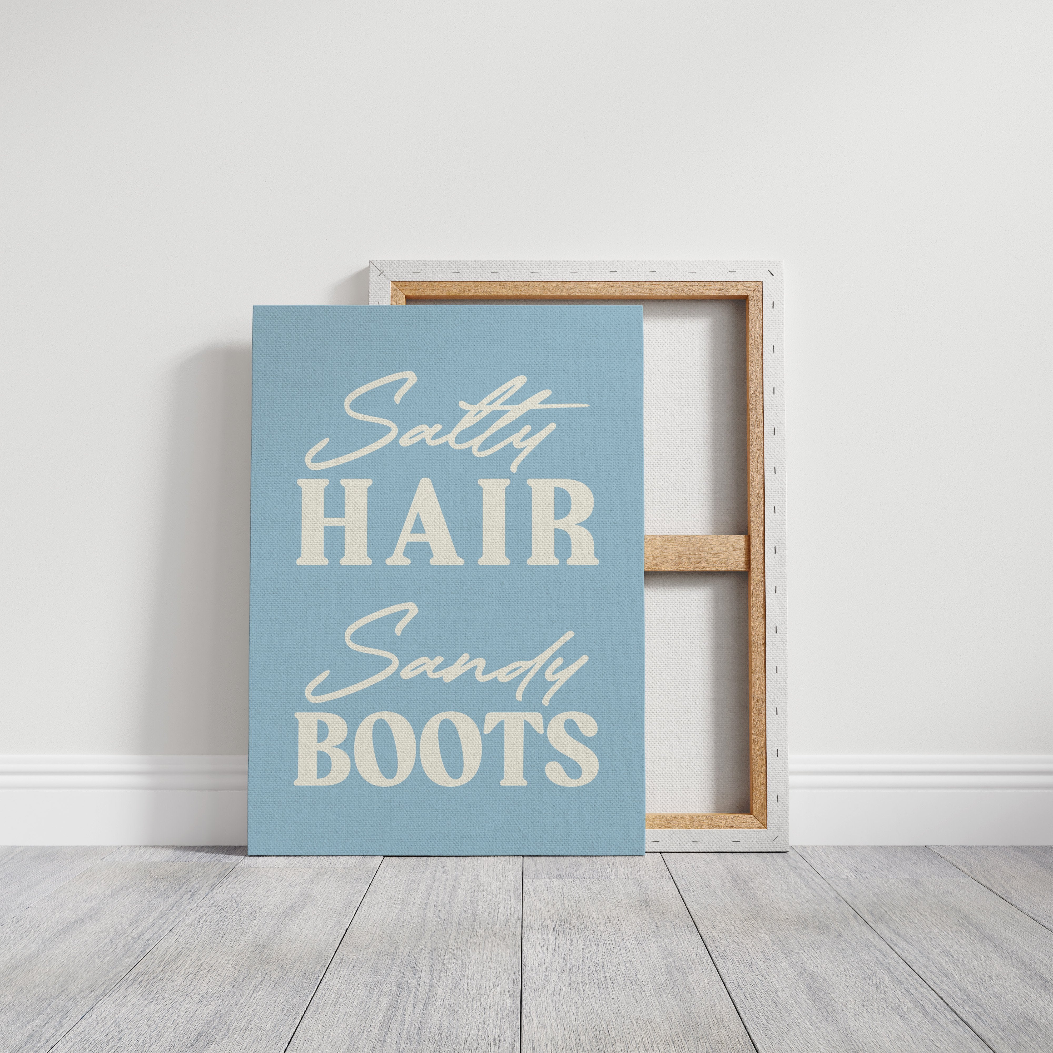 Coastal Words Against Sky Blue