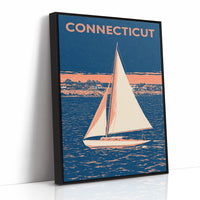 Coastal Sailboat Night Duotone