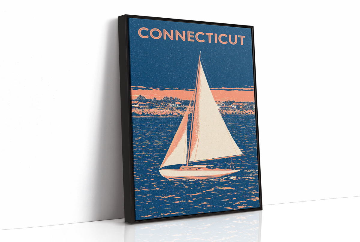 Coastal Sailboat Night Duotone
