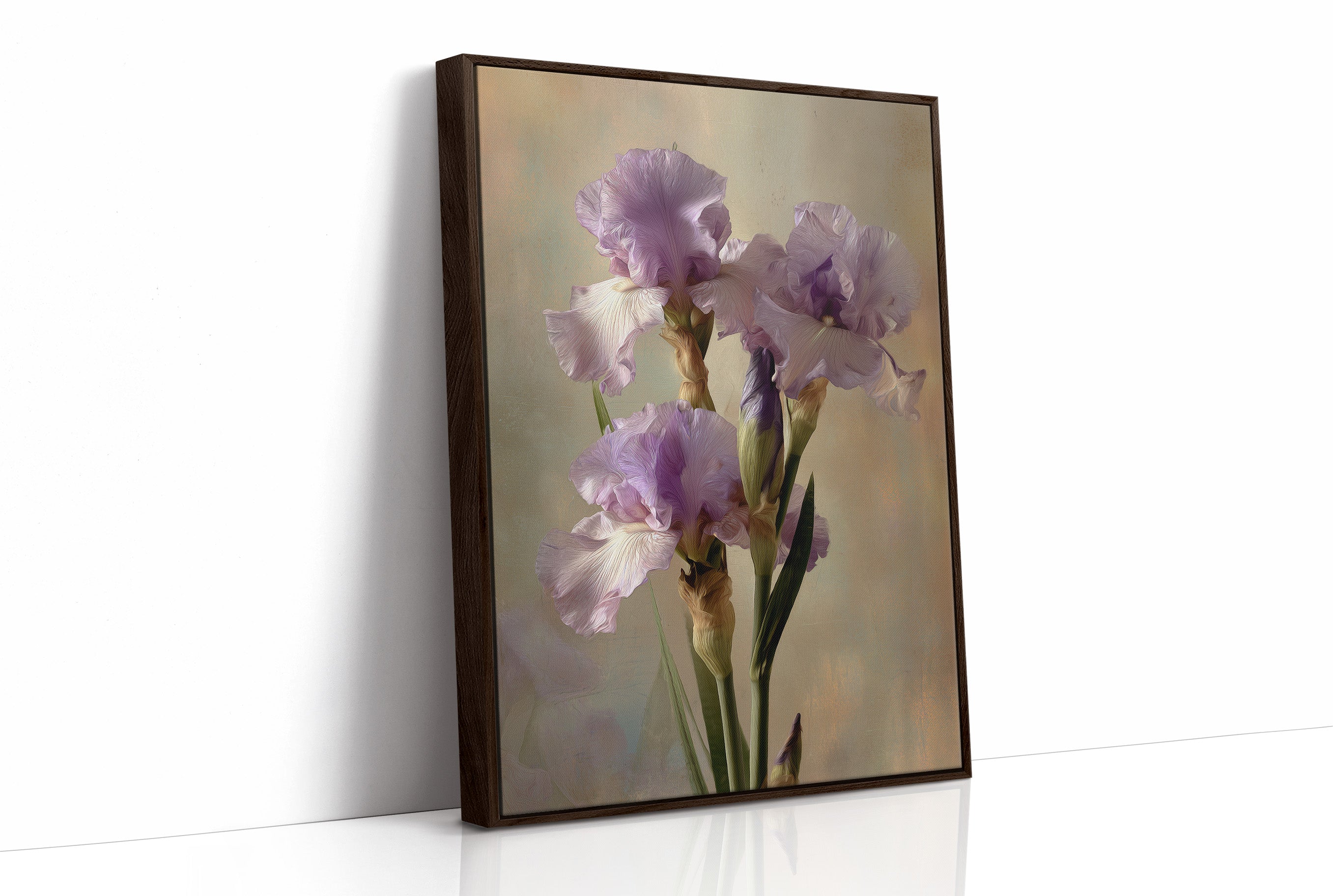 Three Irises in Morning Light