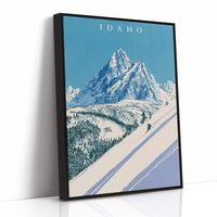 Alpine Skier Peak Descent
