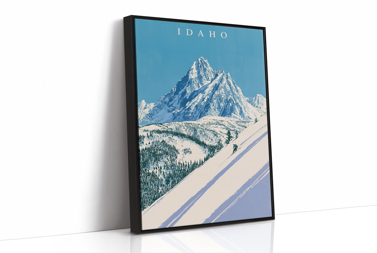 Alpine Skier Peak Descent