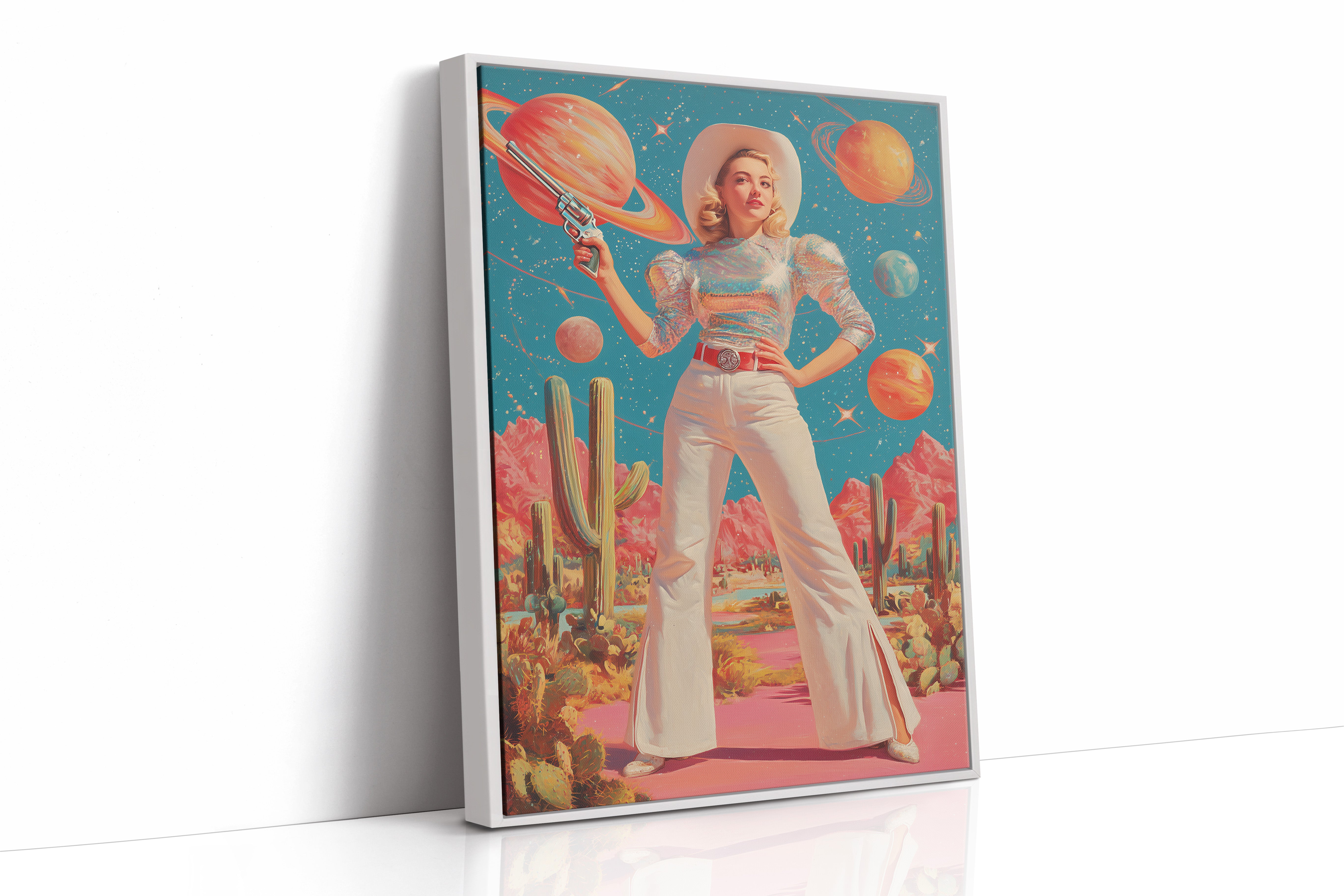 Cosmic Cacti Meet Space Cowgirl