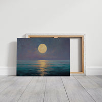 Full Moon Paints Ocean Gold