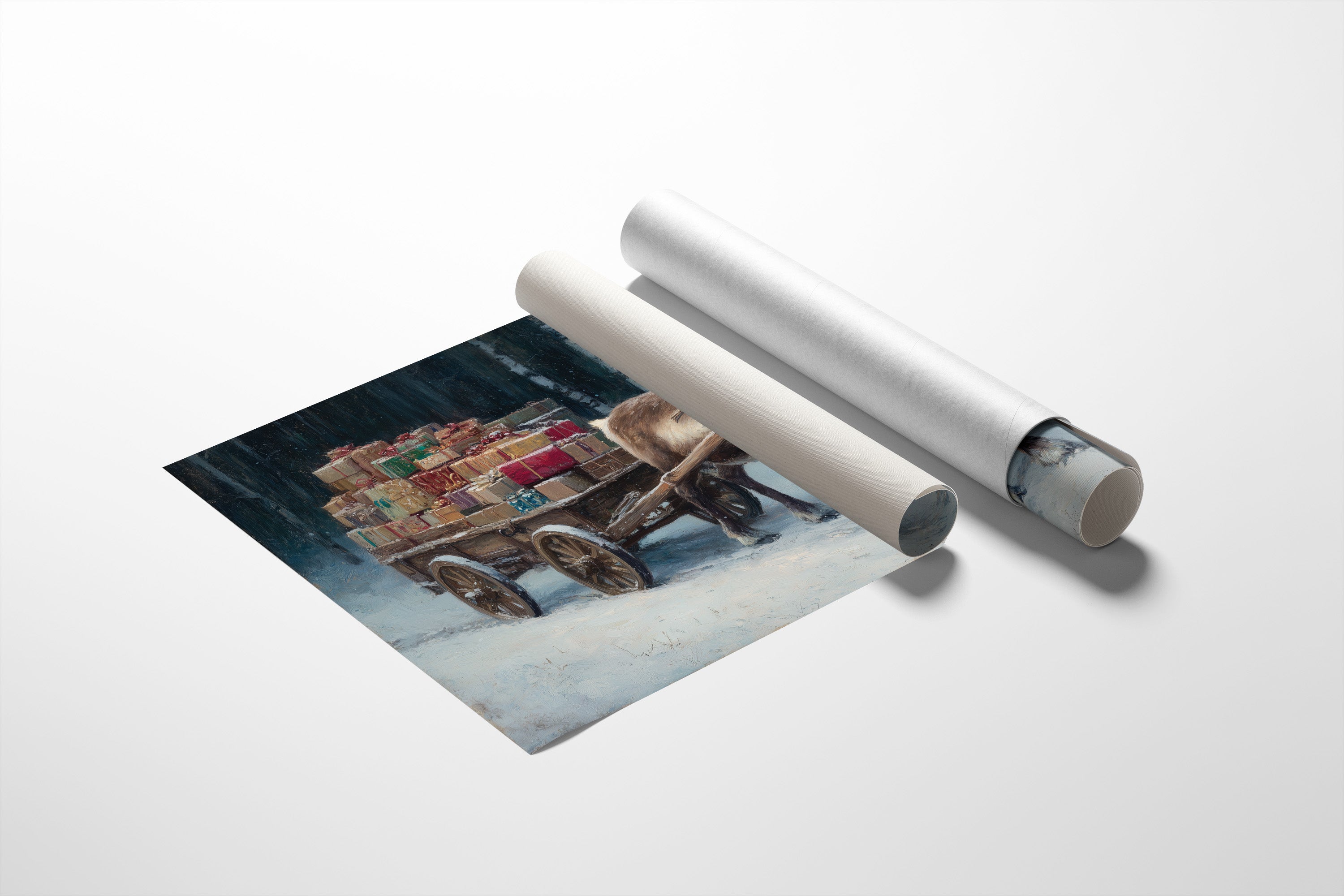 Snow Path Leads To Magic Night