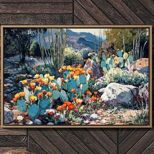 Prickly Pears Dance With Mountain Light