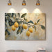 Mediterranean Lemon Branch: Elegant Botanical Canvas Wall Art